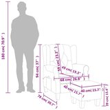  Masažna fotelja od tkanine s tabureom crna | shoptok.hr