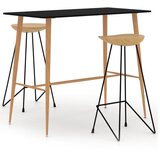  3-dijelni barski set crni | shoptok.hr