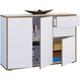 MID.YOU Komoda Salia B110, Bela, Barva Hrasta | Shoptok.si