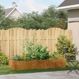 vidaXL Planter Rusty 200x80x40 cm Vremensko odporno jeklo | Shoptok.si