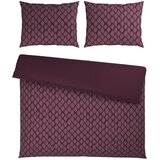 Dieter Knoll OBOJESTRANSKA POSTELJNINA STRIPES DK 200/200 cm saten vijolična u