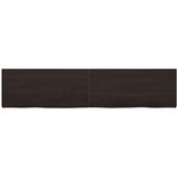  Kupaonska radna ploča tamnosmeđa 220x50x(2-4) cm tretirano drvo Slike