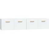  Zidni ormarići 2 kom bijeli 80 x 35 x 36,5 cm konstruirano drvo | Eponuda.com