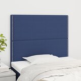 vidaXL Posteljno vzglavje 2 kosa moder 100x5x78/88 cm blago Cene