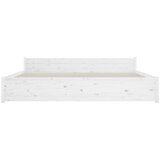  Posteljni okvir bel iz trdnega lesa 180x200 cm 6FT, (20644893) | Shoptok.si