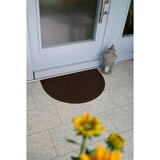 wash+dry PREDPRAŽNIK Dune Halfmoon dark brown 55/85 cm reliefno temno rjava | Shoptok.si