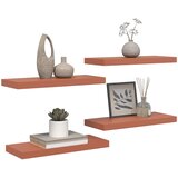  Polica na zidu 4 pcs Crvena 60 x 23 x 4 cm Konstruirano drvo | Eponuda.com