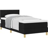  s opruga kutije s jastukom Crna 90 x 200 cm tkanina | shoptok.hr