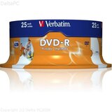  DVD-R VERBATIM 4.7 gb 16x spindle 25kom, MATT SILVER Cijene