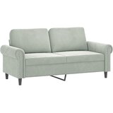  Dvosjed s ukrasnim jastucima svjetlosivi 140 cm baršunasti | shoptok.hr