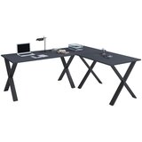 MID.YOU Kotna Pisalna Miza Lona, Antracit, Črna, 190x190cm | Shoptok.si