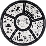 Vitaus Črno-bela pralna otroška igralna preproga ø120 cm My Home – | Shoptok.si