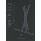Clairefontaine blok Graf it A4 90gr, crna boja, bjanko listovi Cijene