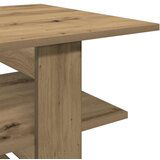 vidaXL Klubska mizica artisan hrast 102x55x42 cm inženirski les | Shoptok.si