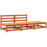  Vrtna sofa s tabureom voštano smeđa od masivne borovine | shoptok.hr