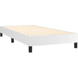  s oprugama i madracem bijeli 90 x 190 cm od umjetne kože | shoptok.hr