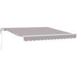vidaXL Automatska Uvlačiva Tenda Svjetlosiva 350x250 cm, Zamjenska tkanina za 3.5x2.5 m okvir svjetlosiva | shoptok.hr