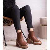 Gemre Brown heeled ankle boots Lidea | shoptok.hr