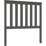  Uzglavlje za krevet sivo 96 x 6 x 101 cm od masivne borovine | shoptok.hr