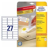 Avery Zweckform Odstranljive univerzalne etikete 63,5 x 29,6 mm 1/10 | Shoptok.si
