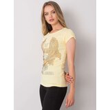 ex moda T-shirt-EM-TS-ES-21-533.16-light yellow | shoptok.hr