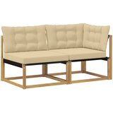  Set vanjskih sofa Čvrsto drvo akacije Bijela | shoptok.hr