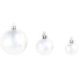  Set božićnih kuglica 100 komada 3/4/6 cm srebrni | Eponuda.com