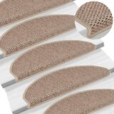 vidaXL Samoljepljivi otirači za stepenice 30kom 65x21x4cm boja pijeska | shoptok.hr