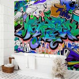 Foto tapeta - Graffiti: blue theme 400x280 Vodootporna | shoptok.hr
