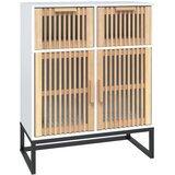  Komoda bijela 60 x 30 x 75 cm od konstruiranog drva | shoptok.hr