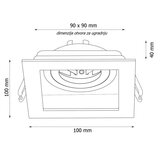 Bb Link nosač za led panel 1 metalni black/black Cene