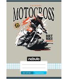 NEBULO spajalica bilježnica s motocross uzorkom, karirani, 27-32 A/5 | shoptok.hr