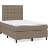  Box spring postelja z vzmetnico taupe 120x200 cm blago, (20895990) | Shoptok.si