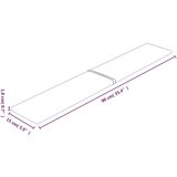  Zidne ploče 12 kom žute 90 x 15 cm baršunaste 1 62 m² | shoptok.hr