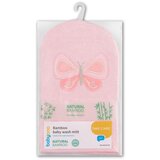 BabyOno rukavica za pranje bambus Leptir, roza | shoptok.hr