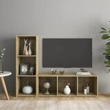 vidaXL TV omarica 2 kosa sonoma hrast 107x35x37 cm iverna plošča Cene