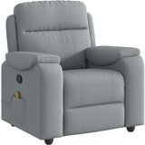 Maison Chic Masažni fotelj - Relax naslanjač svetlo sivo blago, (22134974) | Shoptok.si
