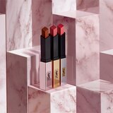 Yves Saint Laurent Rouge Pur Couture The Slim Glow Matte mat vlažilna šminka s sijajem odtenek 215 Undisclosed Camel 2 g | Shoptok.si