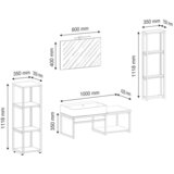 MID.YOU kopalnica bitila 100, bela, barva hrasta, 5-Delno | Shoptok.si