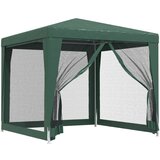 vidaXL Vrtni šotor s 4 mrežastimi stranicami zelen 2,5x2,5 m HDPE, (20966770) u
