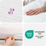 vidaXL Vzmetnica iz pene bela 80x210 cm 7-conska trdota 20 ILD | Shoptok.si