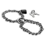Metal Hard STEEL CHAIN CUFFS Cene
