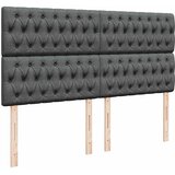  Krevet s oprugama i madracem tamnosivi 200 x 200 cm od tkanine | shoptok.hr