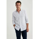 Defacto Modern Fit Polo Collar Long Sleeve Shirt