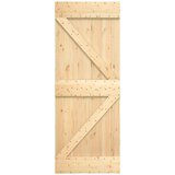  Vrata NARVIK Naravna 70 x 210 cm Masiven borov les, (5000215429) | Shoptok.si