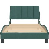  Posteljni okvir z vzglavjem temno zelen 100x200 cm žamet, (21081802) | Shoptok.si