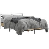  Okvir za krevet boja hrasta 120x190cm konstruirano drvo i metal | shoptok.hr
