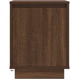  Noćni ormarić s LED svjetlima smeđi hrast 38x34x50 cm | shoptok.hr