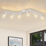 Nettlife stropna svetilka 6 žarnic E14 retro bela nastavljiva LED stropna svetilka, (22116998) Cene