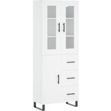 Maison Chic Visoka omara - Komoda - Predalnik bela 69,5x34x180 cm inženirski les, (21719965) | Shoptok.si